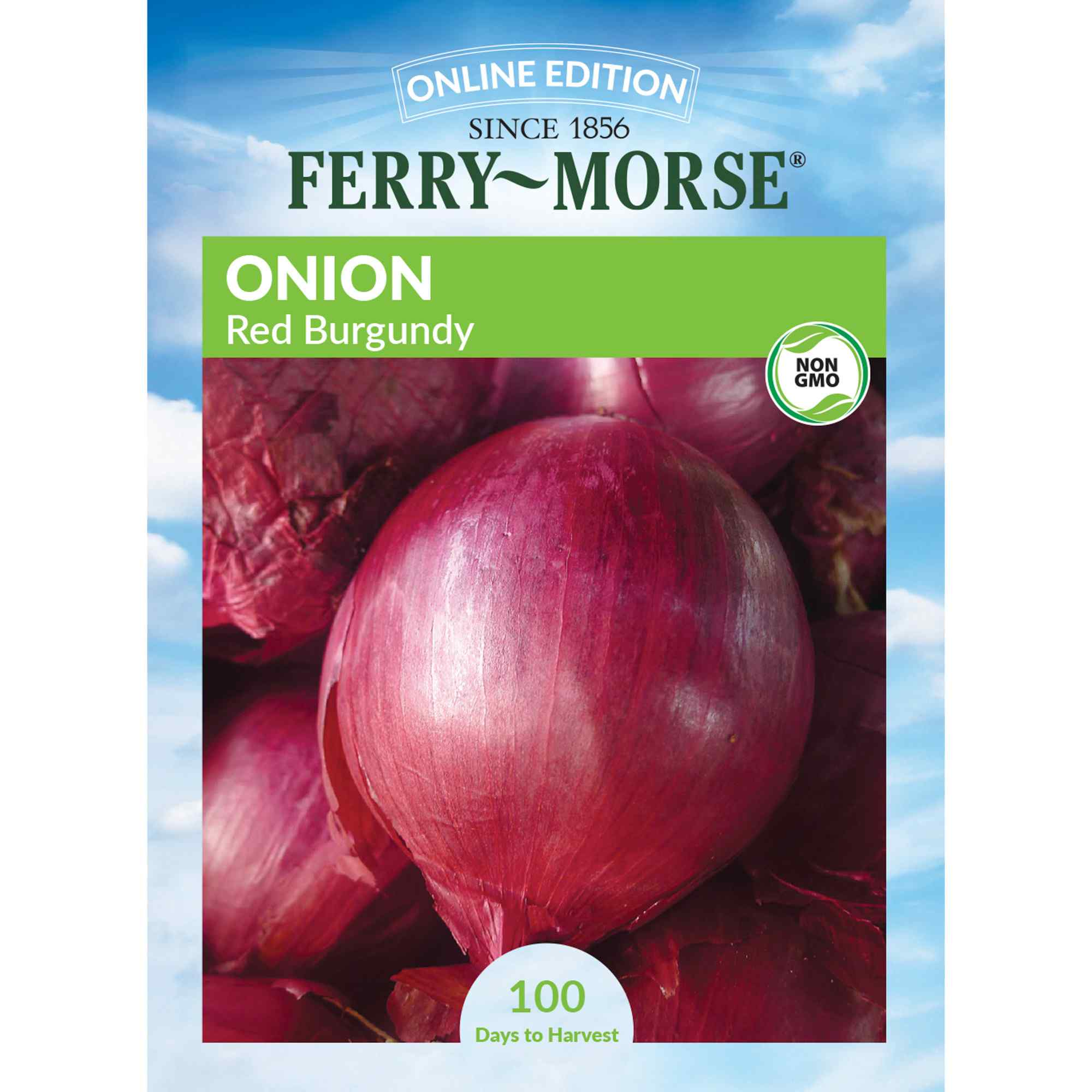 Ferry-Morse onion red burgundy seed packet